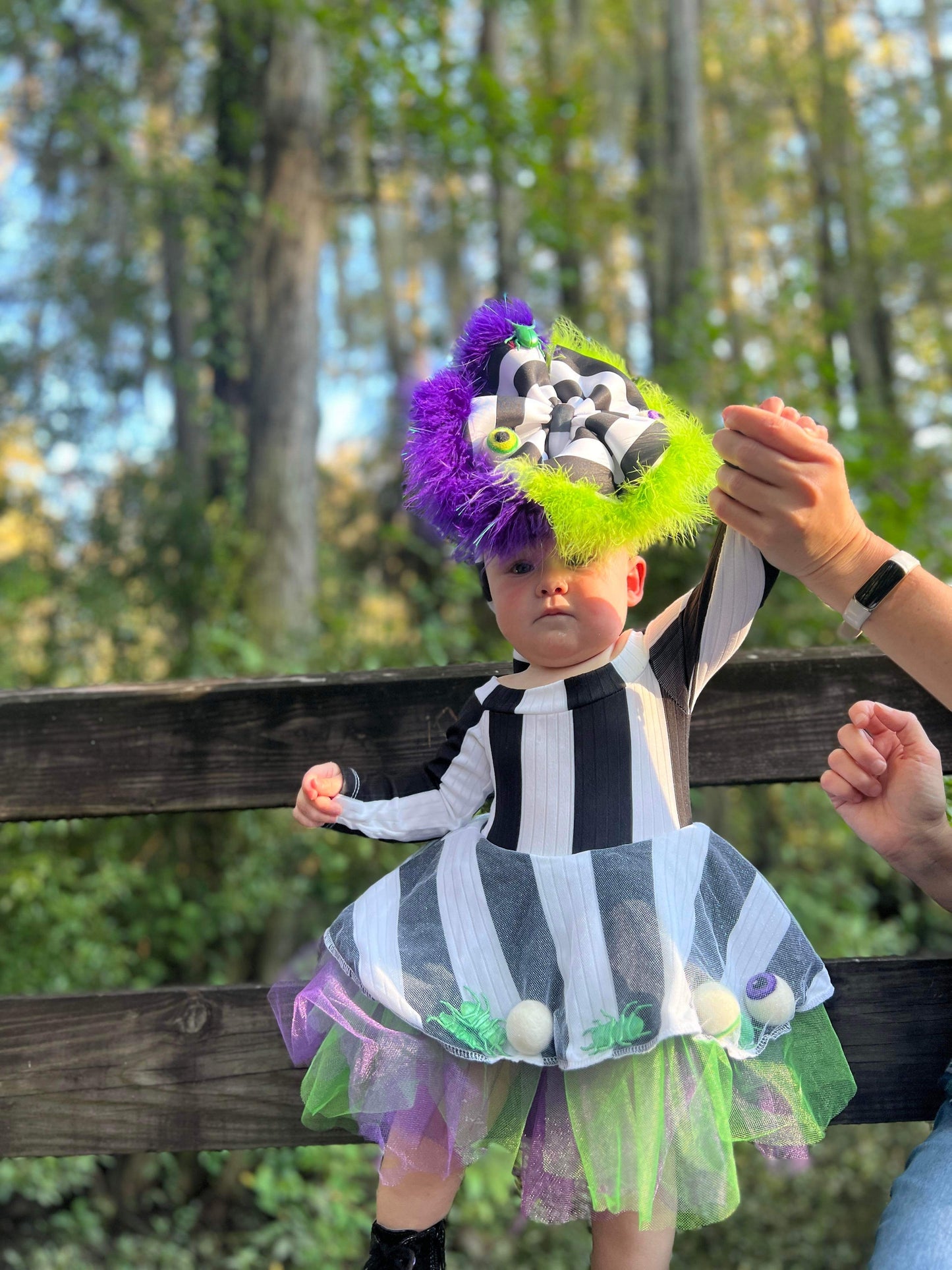 Beetlejuice OTT Shaker Outfit (BEETLES & EYES GLUED TO DRESS TO STAY UP)