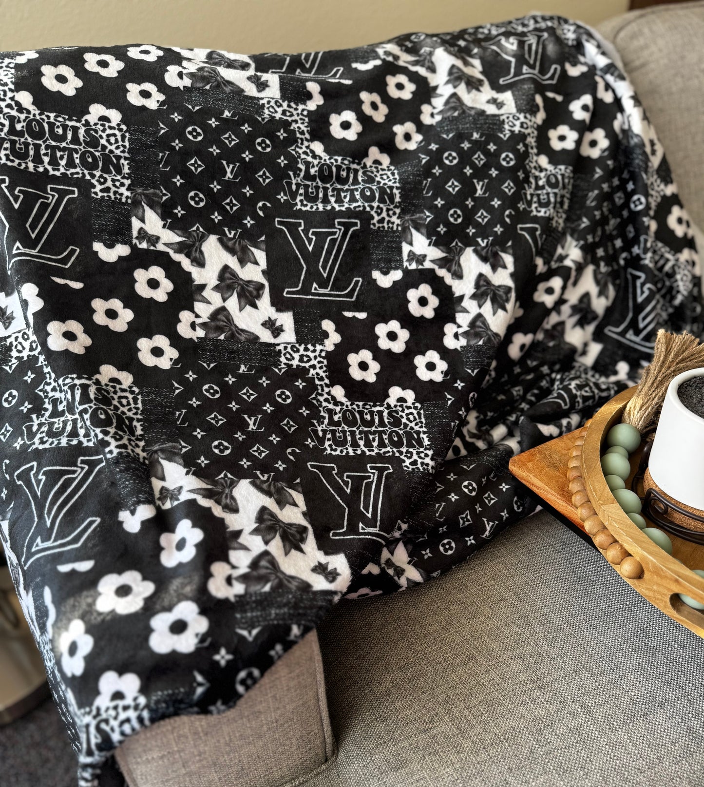 Custom Minky 58”x40” Blanket/Throw (Single Sided)