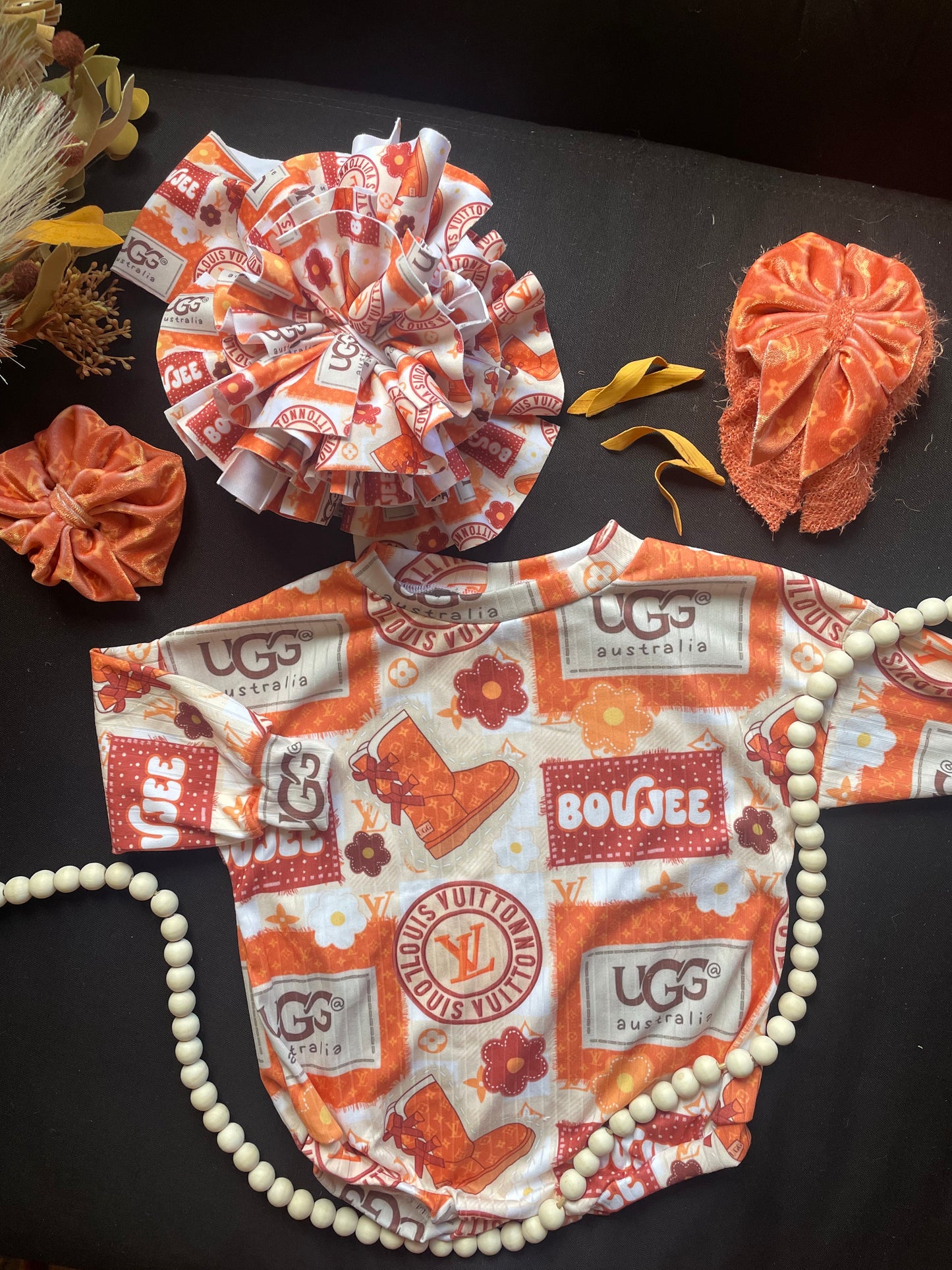 Boujee Ugg Collage - Sweater Romper - AS PICTURED