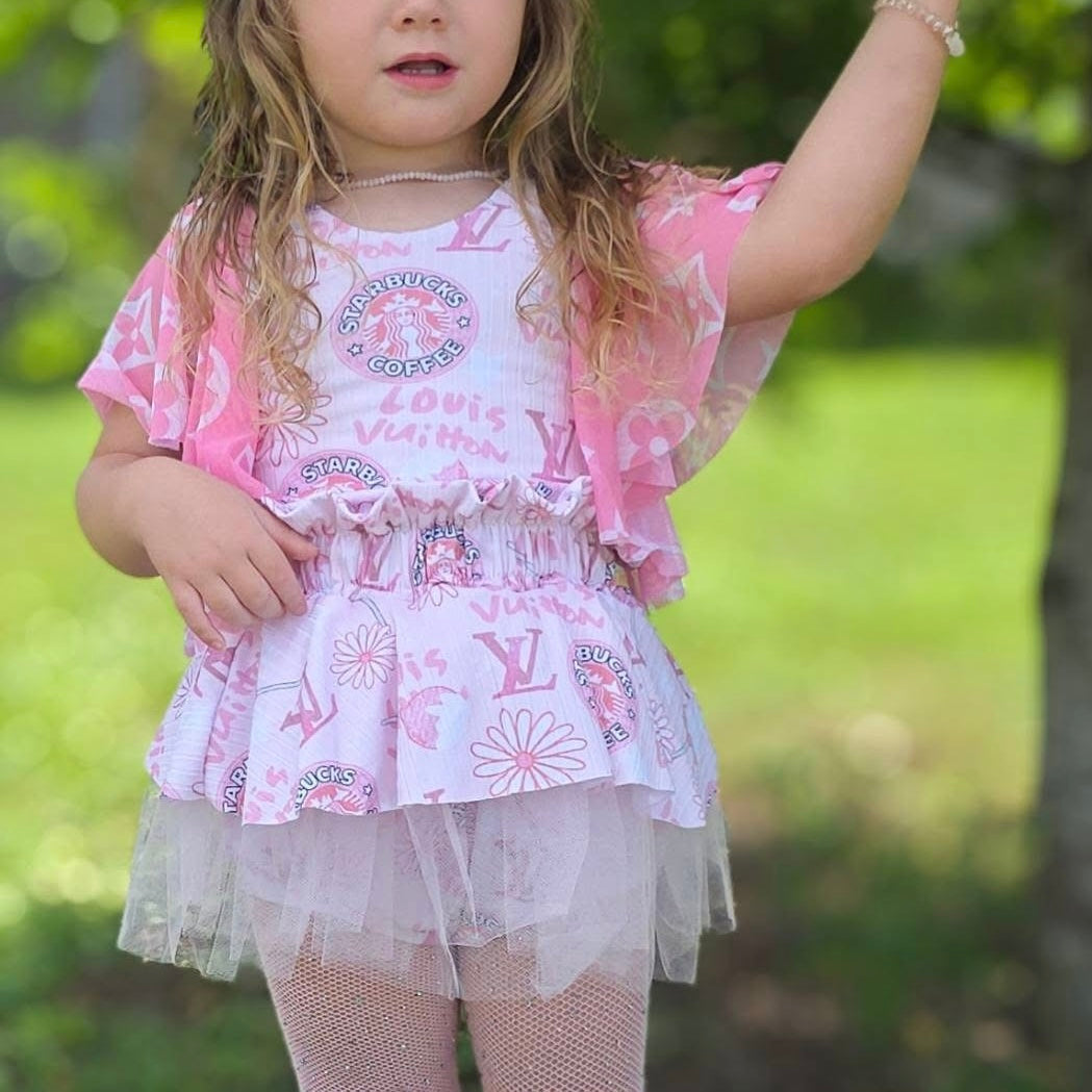 Boujee Starbs Flutter Sleeve & Skirted Bummies - Top & Bottom Options