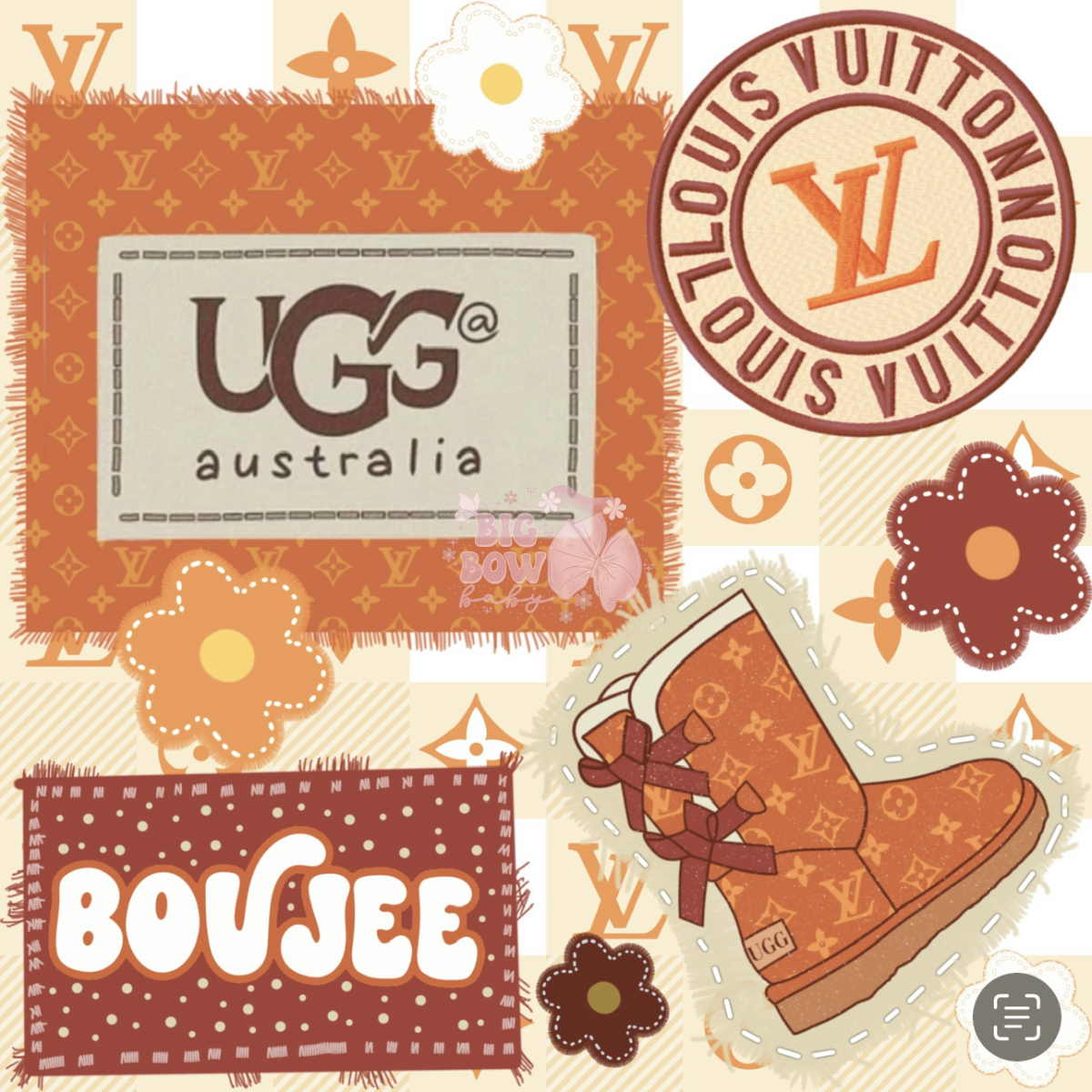 Boujee Ugg Collage - Sweater Romper - AS PICTURED