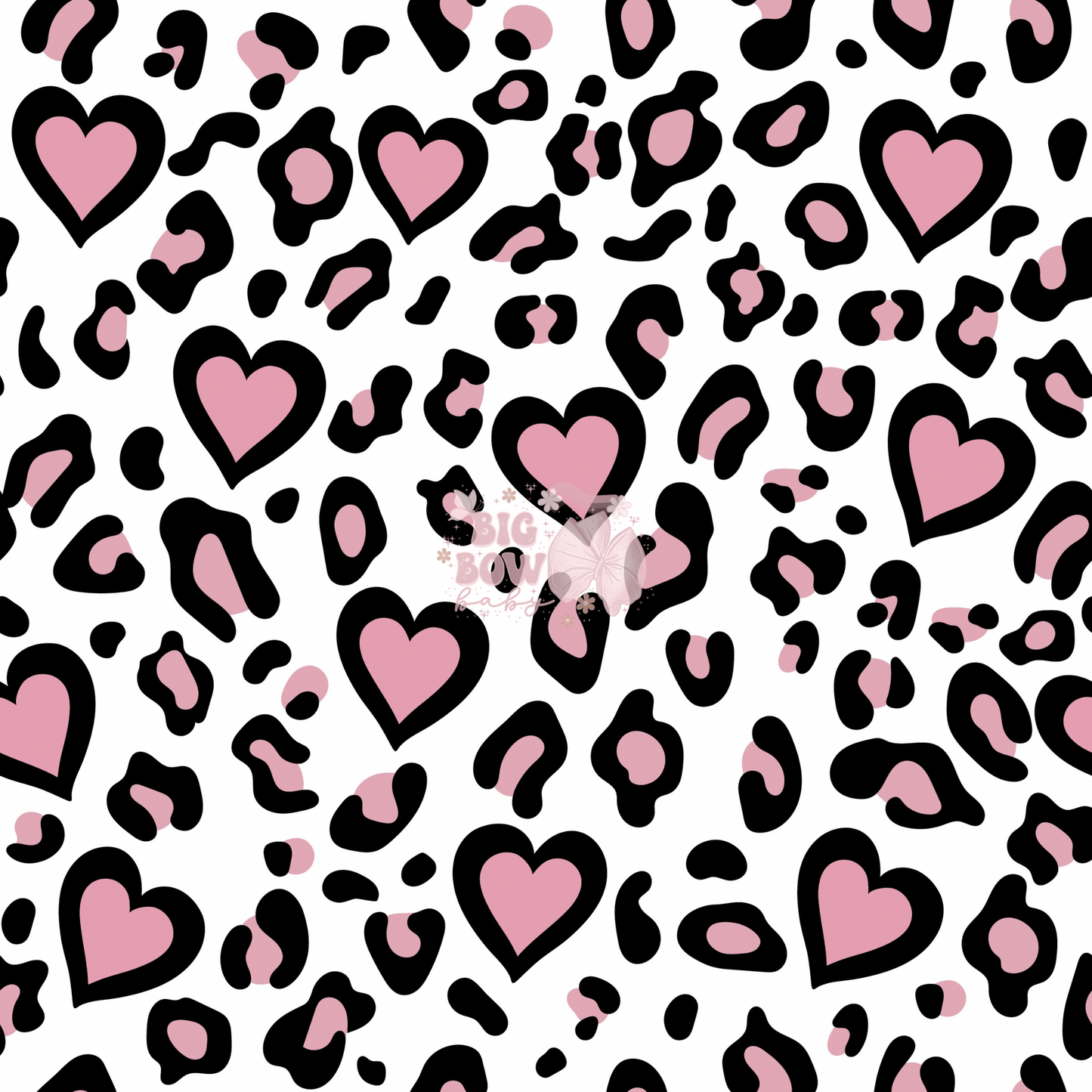 Leopard Hearts (thick)
