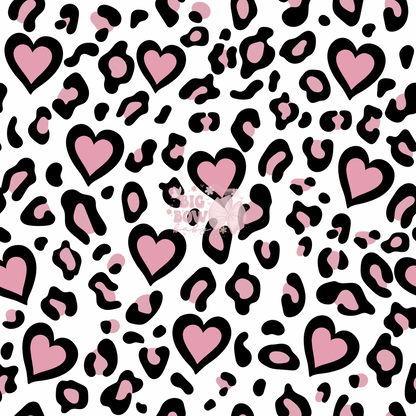 Leopard Hearts (thick)
