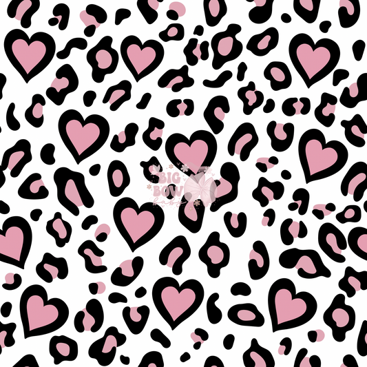 Leopard Hearts (thick)