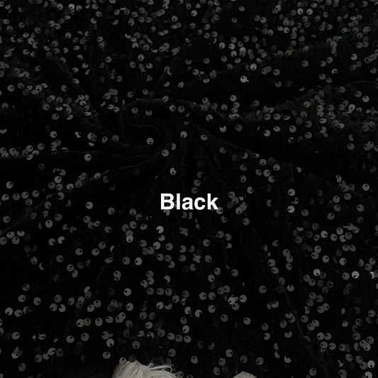 Black Velvet Sequins