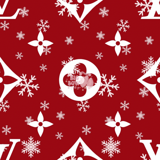 Boujee Red Snowflakes