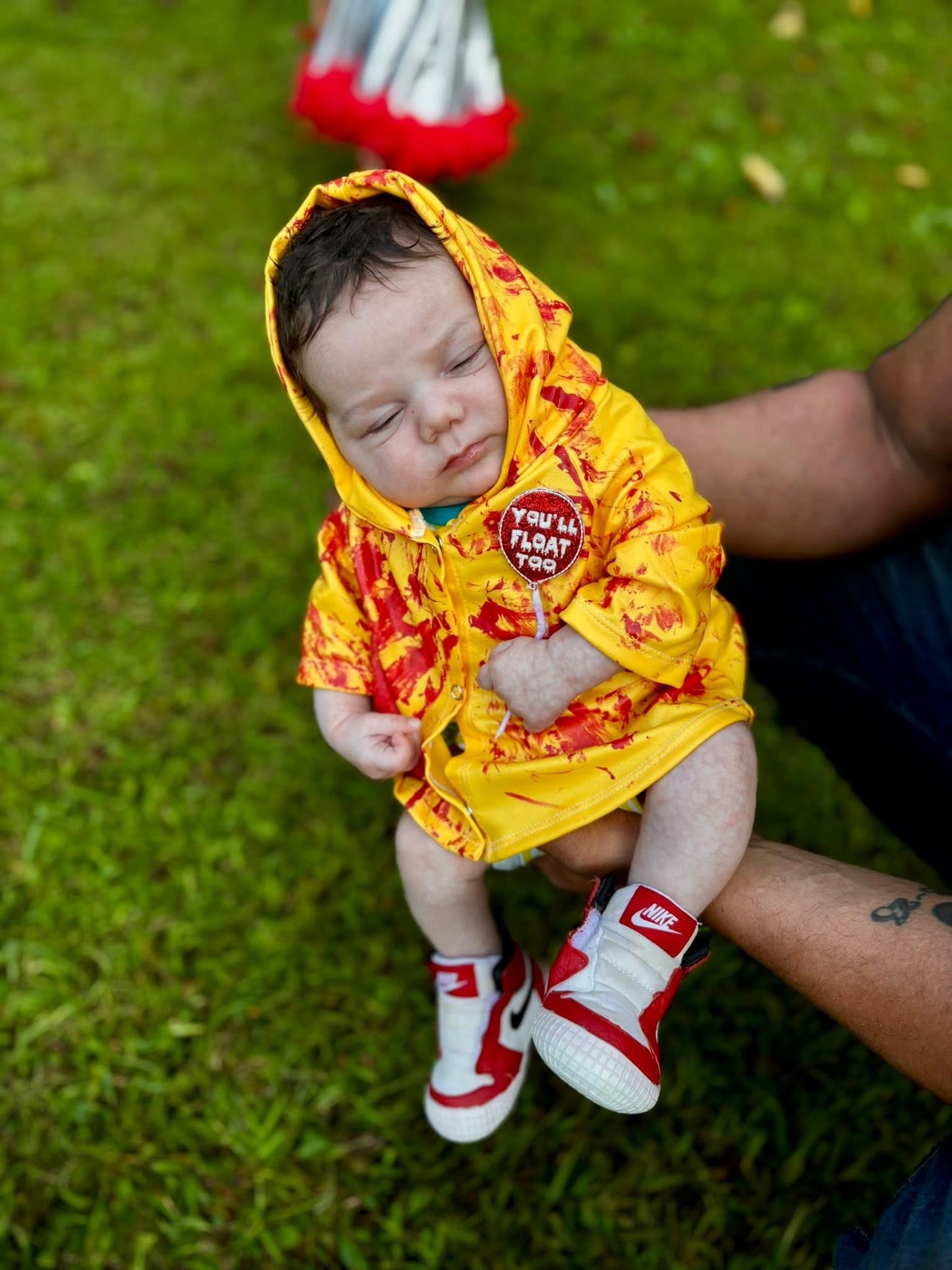 Georgie Hooded Jacket OR Poncho 🎈- Includes Fur (Blood Splatter Option) - UNISEX
