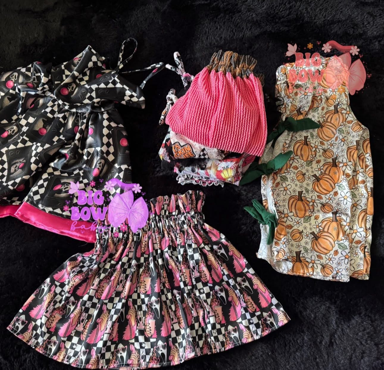 2T - SCREAM QUEEN Satin Willow Skirt ONLY - RTS