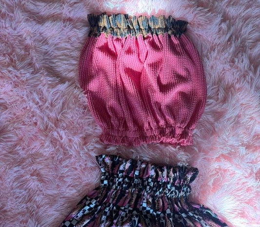 2T - SCREAM QUEEN Bella Tube Top ONLY - RTS (matches Scream Queen Skirt)