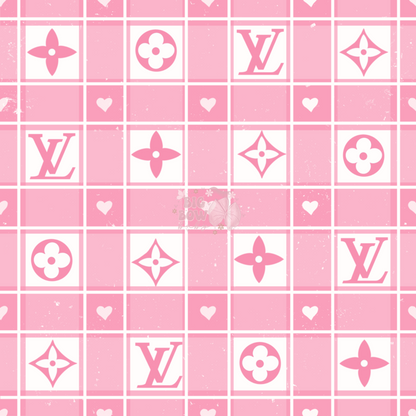 Checkered Boujee Hearts