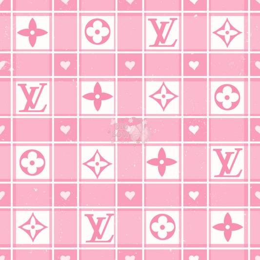 Checkered Boujee Hearts