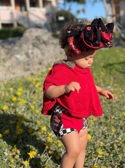 Red Gold Flower Crown
