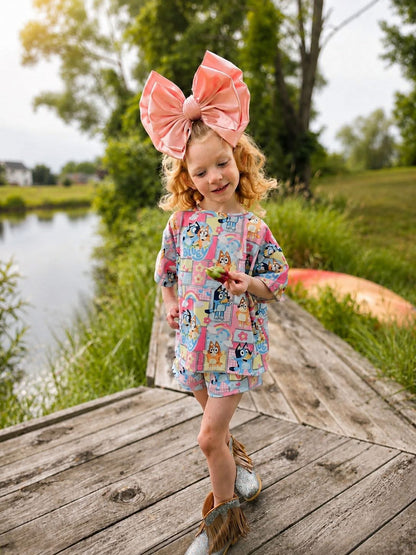 Double Messy Satin Bow