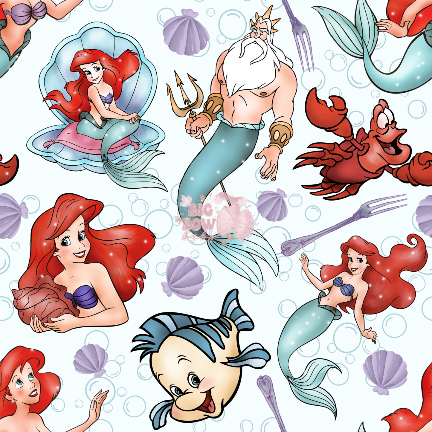 Little Mermaid & Flounder 🧜‍♀️