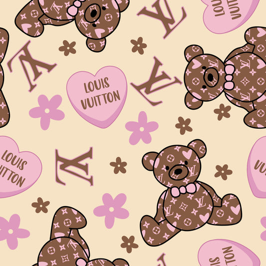 Boujee Teddy Bear Hearts