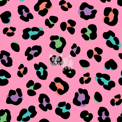 Pink Colorful Leopard Print