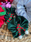 Bundle Up Piggies - Red or Green Velvet