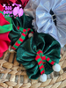 Bundle Up Piggies - Red or Green Velvet