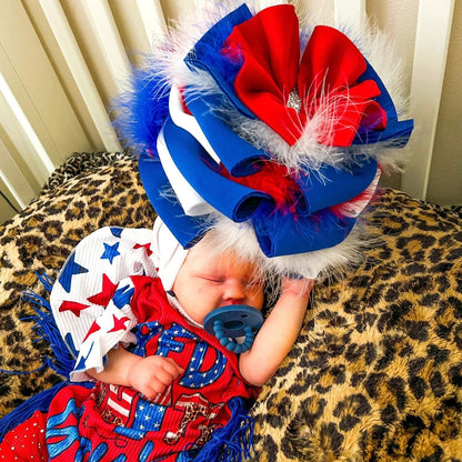 American Babe - Supreme Hybrid Shredded/Messy RWB - Choose Your Size