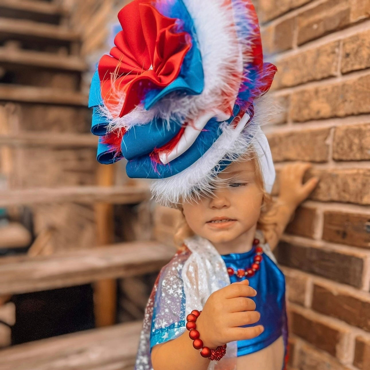 American Babe - Supreme Hybrid Shredded/Messy RWB - Choose Your Size