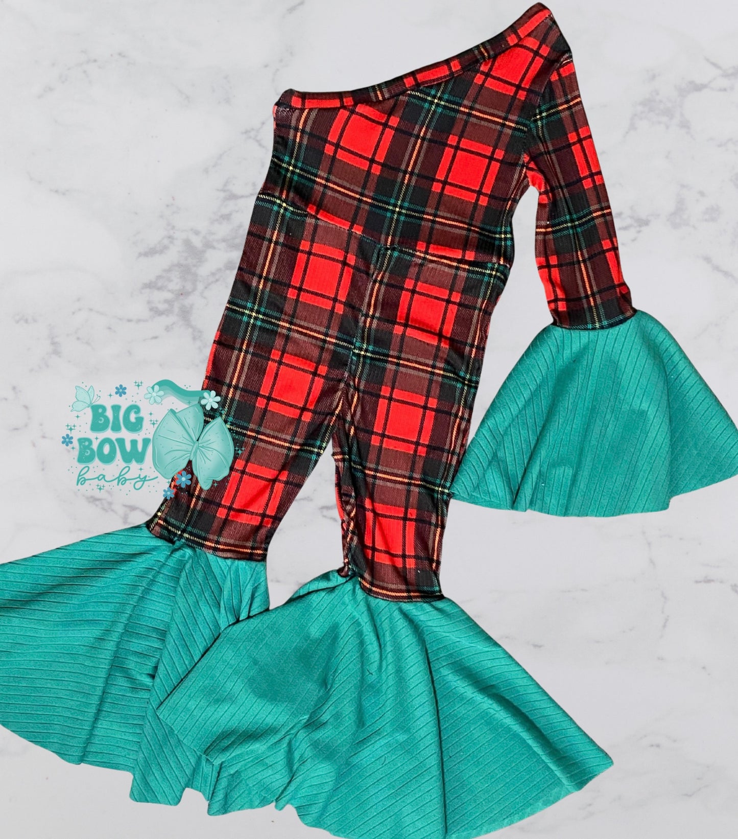 ‘Tis The Season - One Shoulder Bell Romper (Pick A Print)