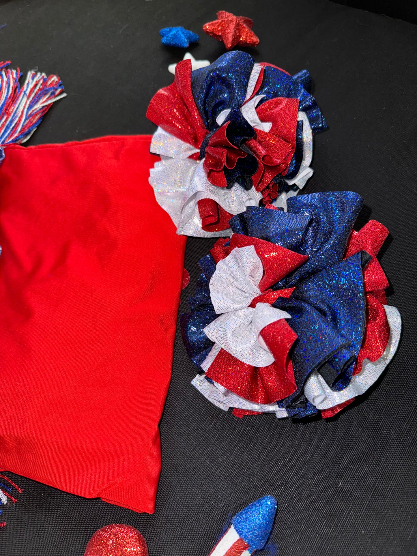Red, White & Cute - Texas Shredded Holos (Choose Add On options)
