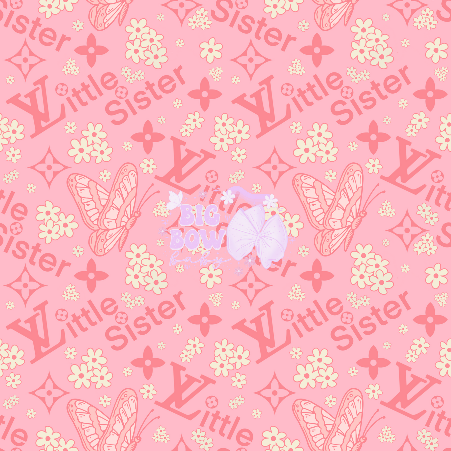 Little Sister Boujee Floral/Butterflies