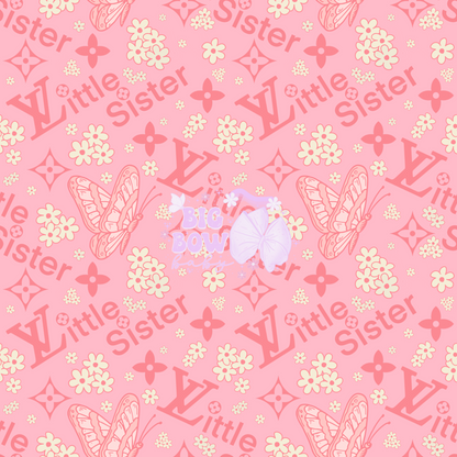 Little Sister Boujee Floral/Butterflies