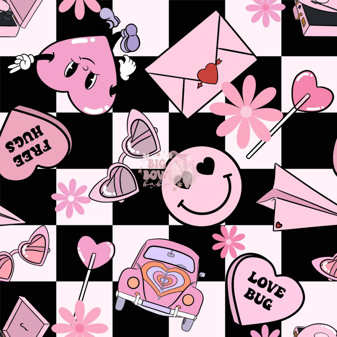 Black Checkered - Free Hugs