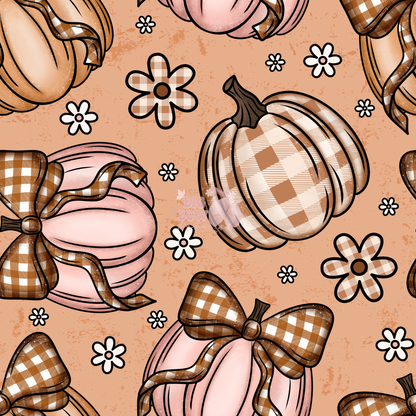 Boho Checkered Pumpkins