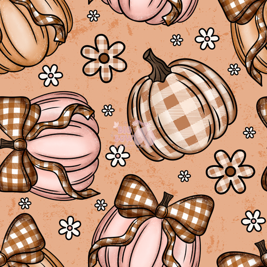 Boho Checkered Pumpkins