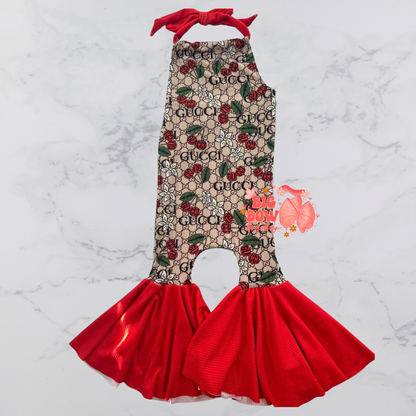 Cherry GG 🍒 Frida Romper Color Blocked