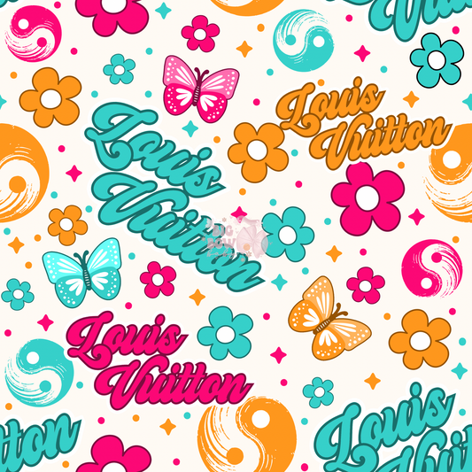 Colorful/White Boujee Name