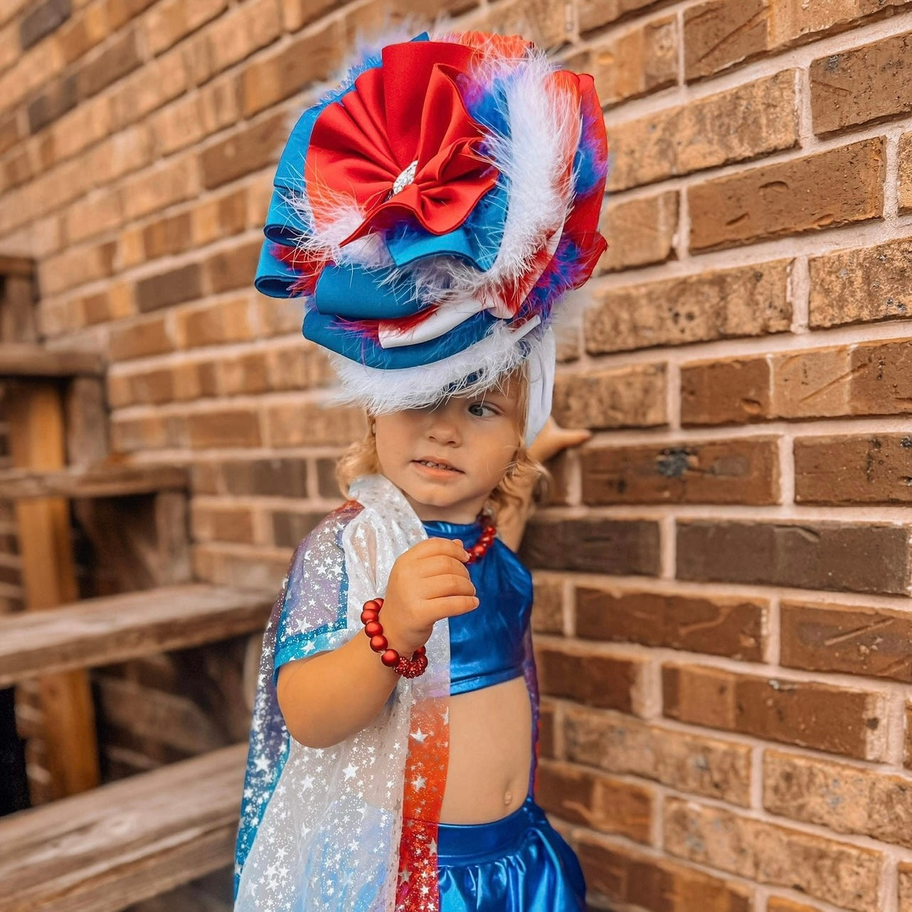 American Babe - Supreme Hybrid Shredded/Messy RWB - Choose Your Size