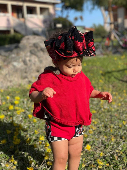 Red Gold Flower Crown