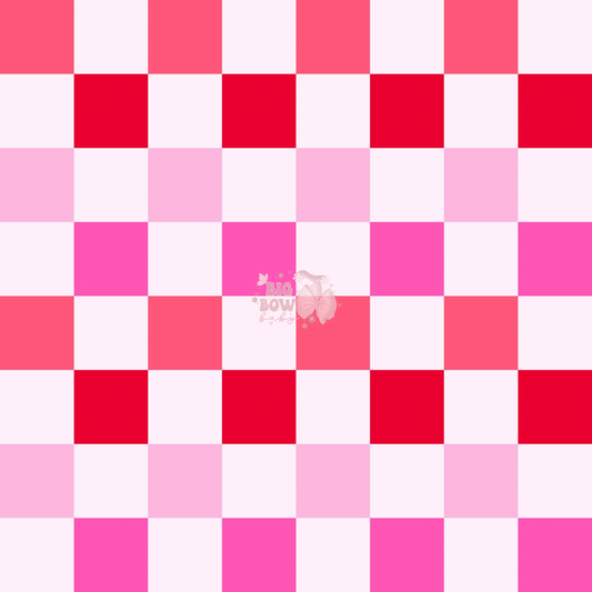 Pink/Red Checkered