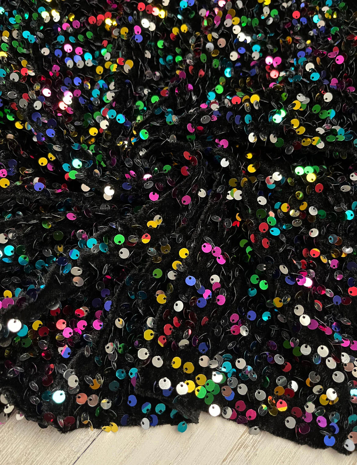 Rainbow 🌈 Sequins (On Velvet)