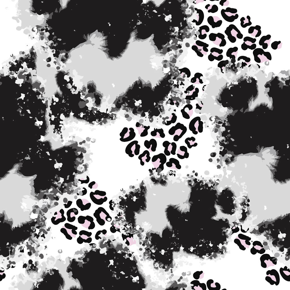 Black/Gray Leopard Splotches