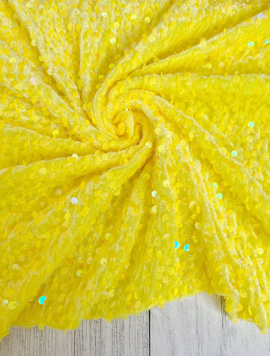 Yellow Sequins (On Velvet)