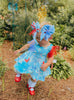 FOJ Boujee 🦋 - Flutter Sleeve Brielle Skirted Romper (OR PICK A 4th Of July PRINT)