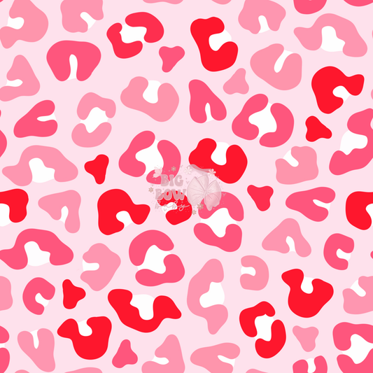 Pink/Red Leopard