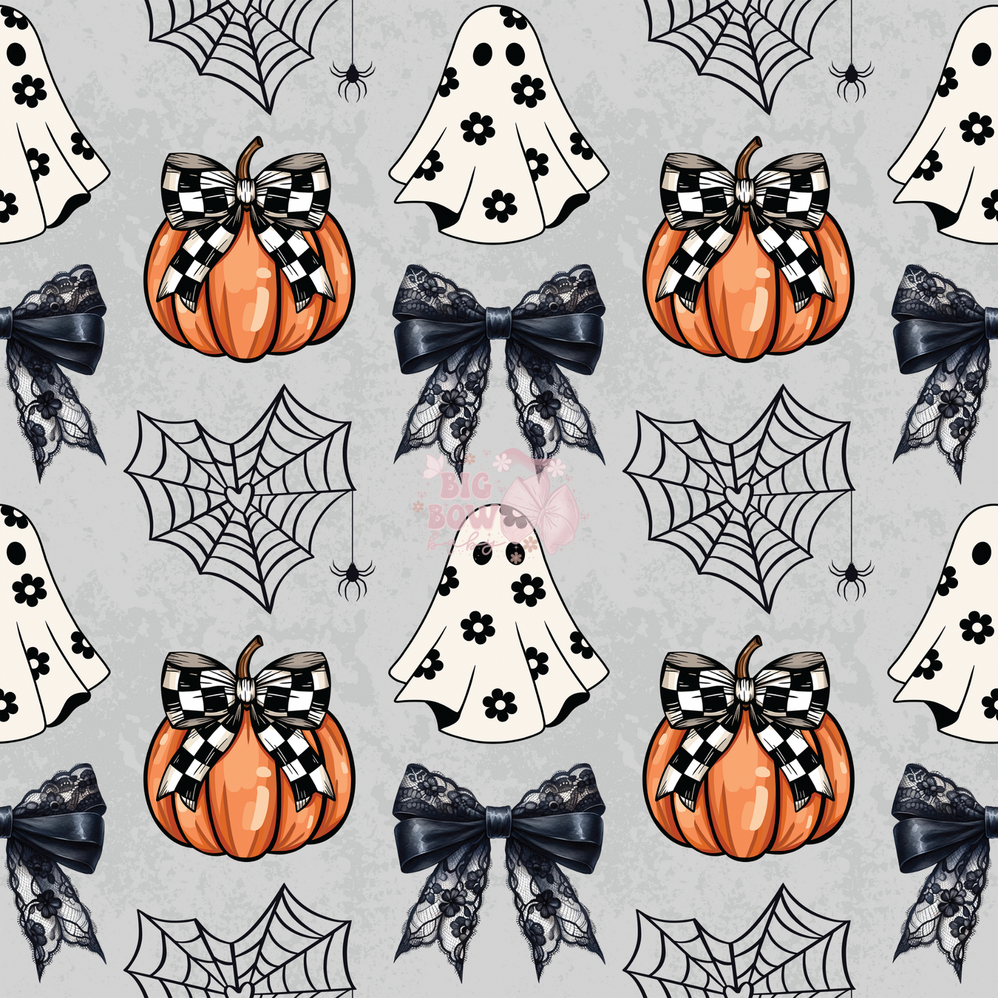 Black & White Checkered Coquette Pumpkins