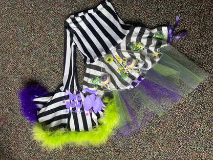 Beetlejuice OTT Shaker Outfit (BEETLES & EYES GLUED TO DRESS TO STAY UP)