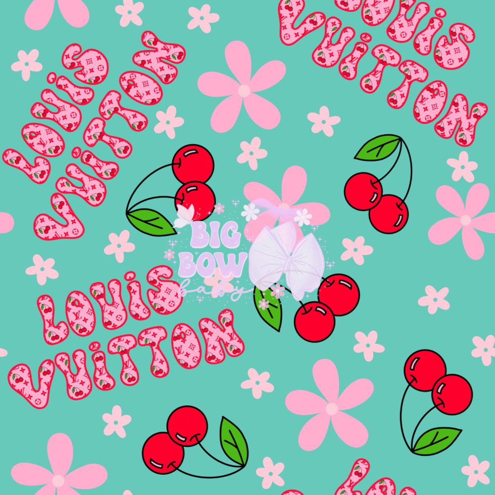 Floral Cherry + Turquoise 🍒