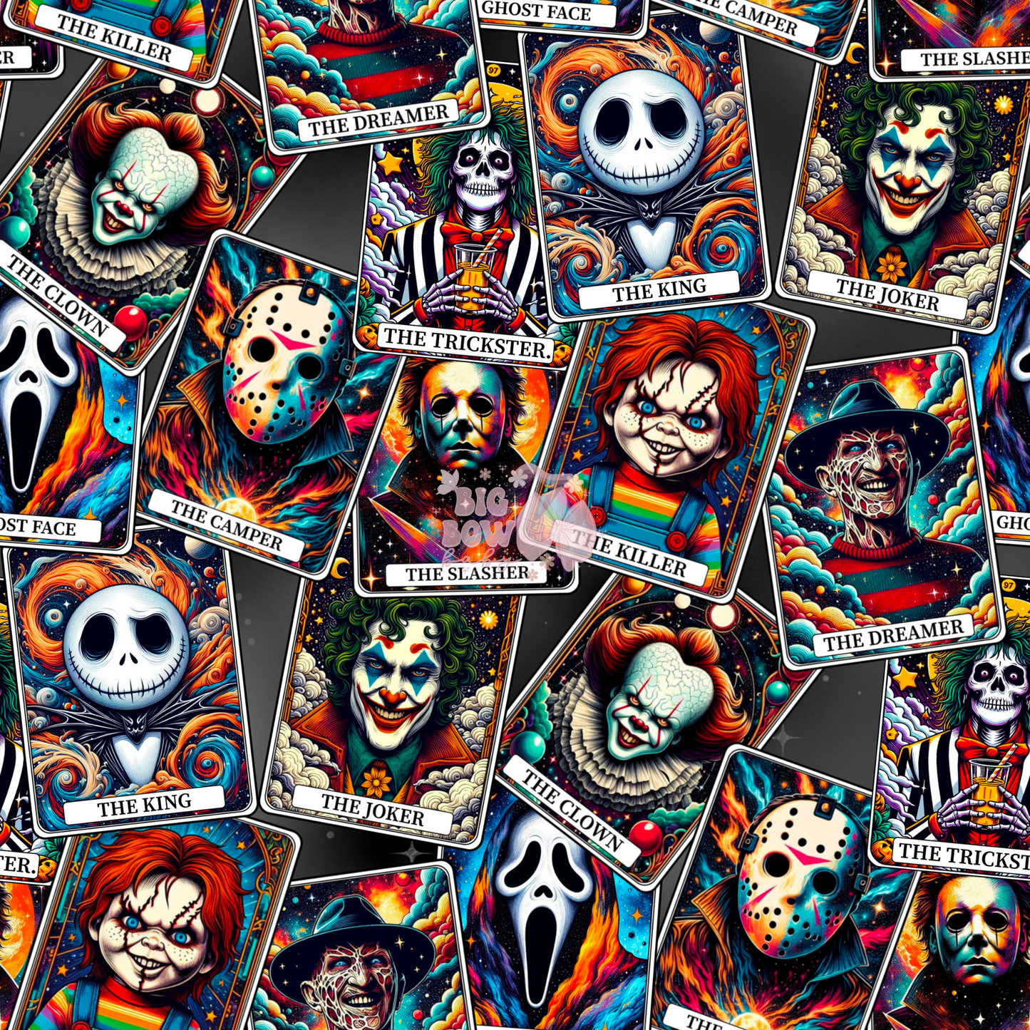 Horror Characters Tarot Cards