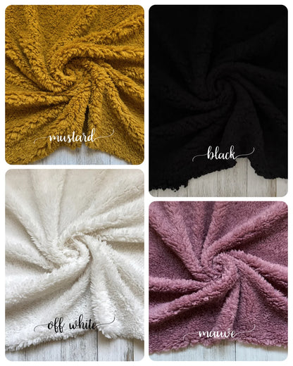 Sherpa Messy Bows - Pick Your Color