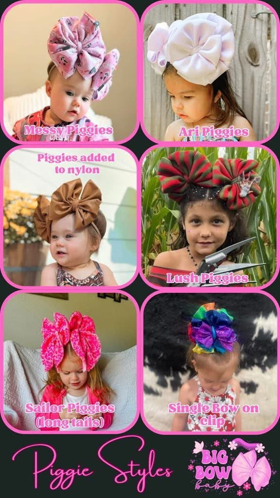 Pennywise PIGGIES & SINGLE Bows🎈- Pick Your STYLE