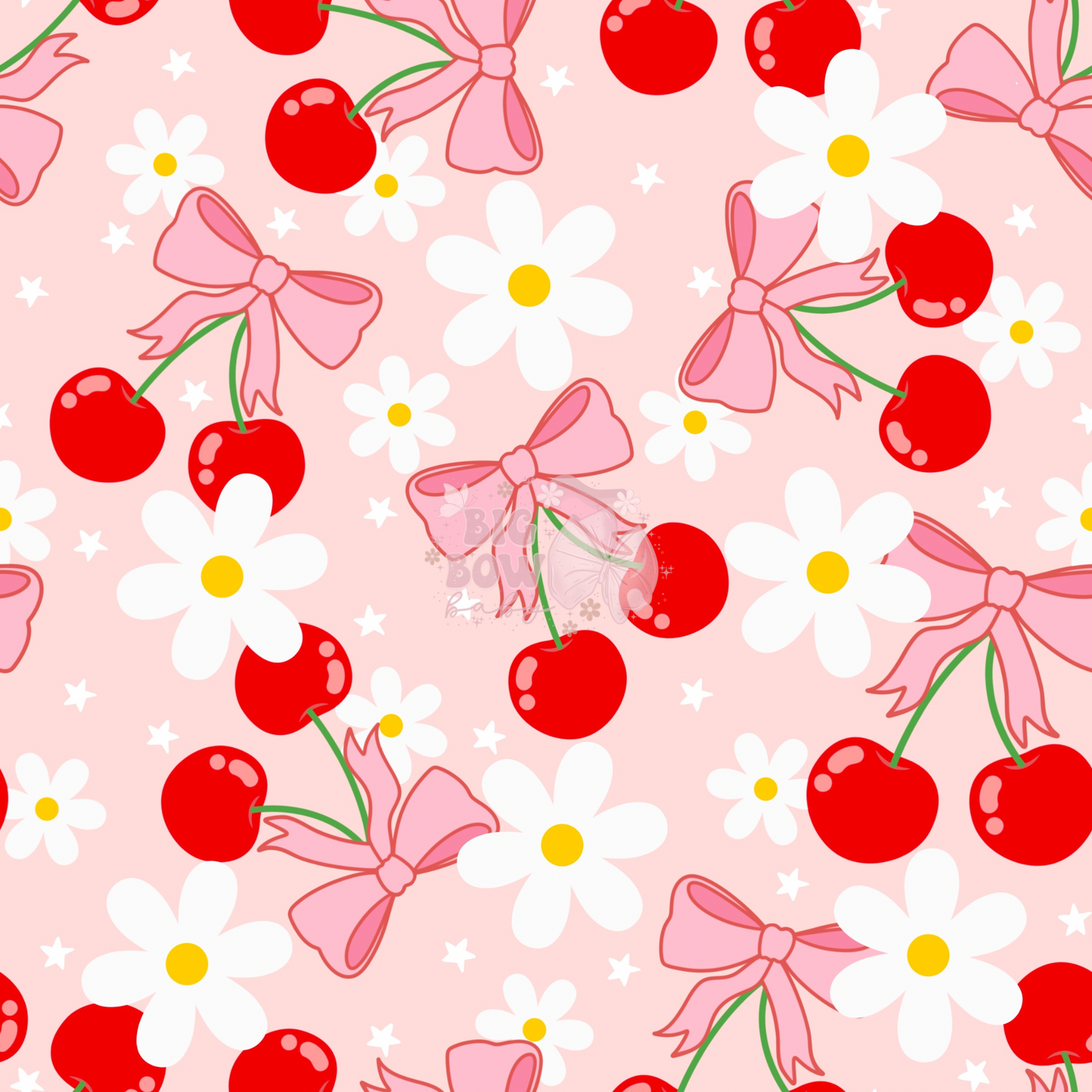 Daisy & Cherry 🍒 Coquette Bows - Pink