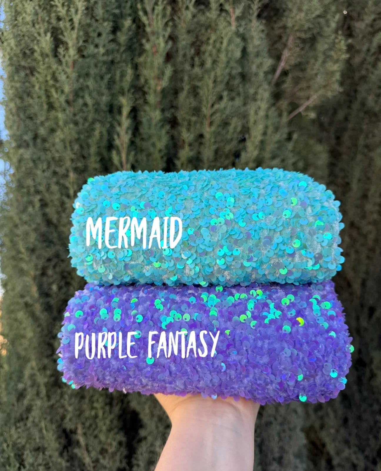Purple Fantasy Velvet Sequins