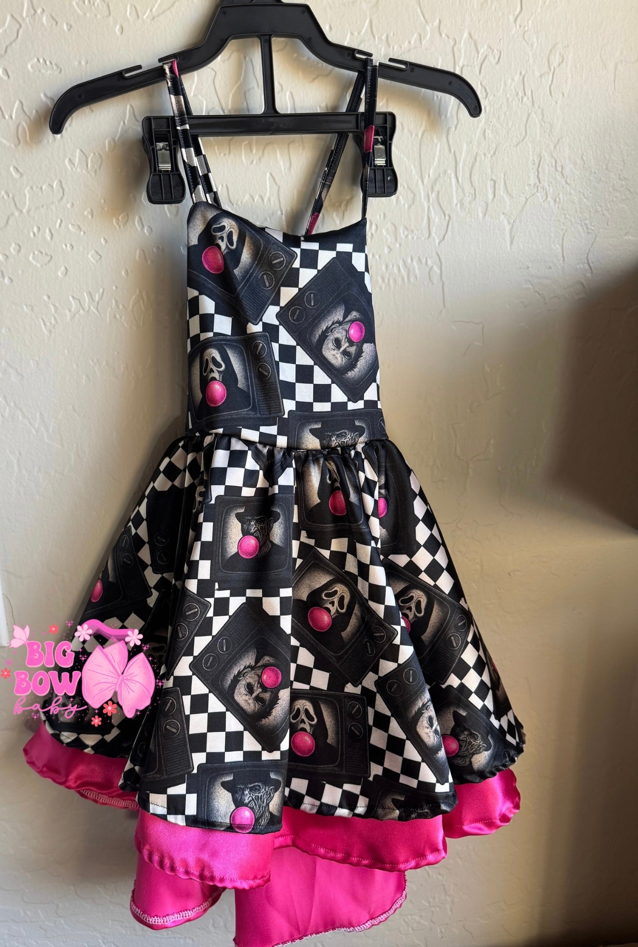 3T Scream Queen - Flowy Satin & Bow Back Amoree Dress - RTS